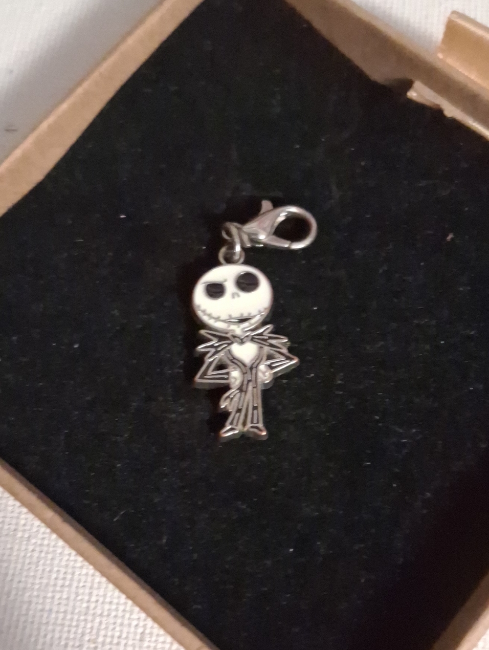 Disney Jack Skellington Charm Pendant - White and Black